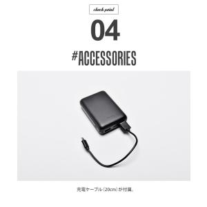 インクルーシブ 充電器 メンズ モバイルバッテ...の詳細画像5