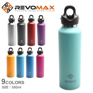 レボマックス 真空断熱ボトル REVOMAX シルバー ブラック ブルー 黒 ボトル ドリンクホルダー サッカー フットサル ランニング トレーニング ジム スポーツ｜z-mall