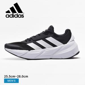 送料無料 アディダス ランニングシューズ メンズ アディスター 2.0 ADIDAS HP2335 ブラック 黒 ホワイト 白 靴 スニーカー 長距離 陸上｜z-sports