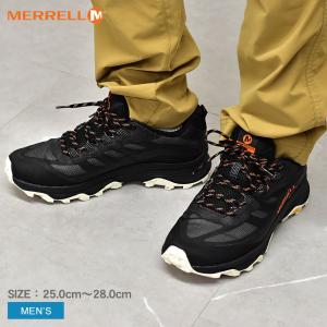 メレル ハイキングシューズ メンズ モアブスピードゴアテックス 靴 ブラック 黒 MOAB SPEED GTX MERRELL 066769｜z-sports