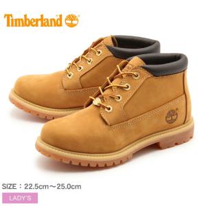 ティンバーランド ブーツ レディース ネリー チャッカ ウォータープルーフ TIMBERLAND TB023399 ブラウン 茶 イエロー 靴 シューズ 冬