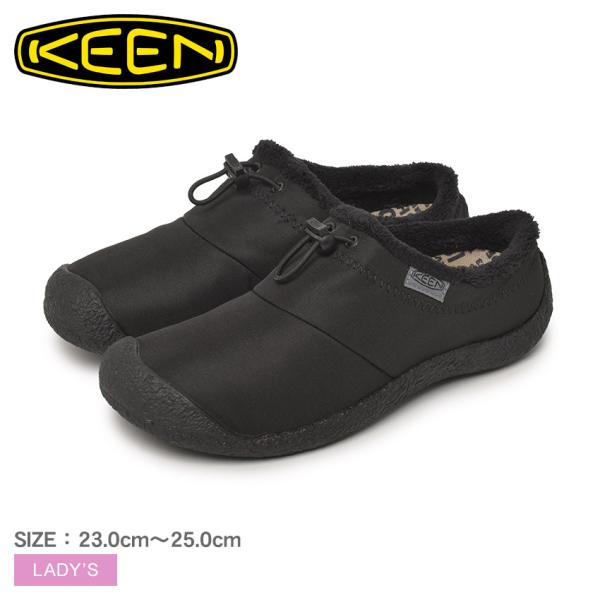 キーン スリッポン レディース ハウザー スリー スライド KEEN 1028162 ブラック 黒 ...