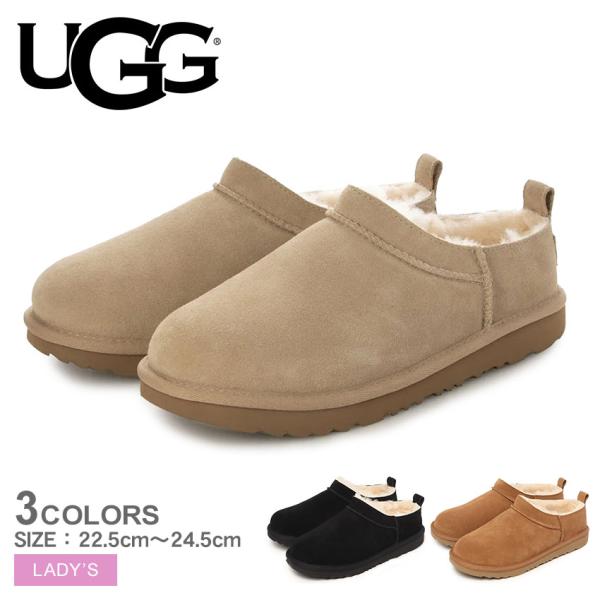 アグ スリッポン レディース クラシック マイクロ UGG 1174410K ブラック 黒 ブラウン...