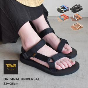 テバ サンダル レディース オリジナル ユニバーサル TEVA 1003987 ブラック 黒 ホワイト 白 スポーツサンダル スポサン ビーチ