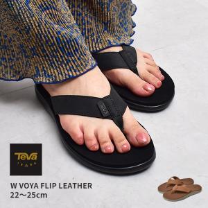 テバ サンダル レディース W ボヤ フリップ レザー TEVA 1106867 黒 ブラウン 茶 シューズ ビーチサンダル ブランド