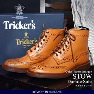 トリッカーズ メンズ ブローグ ブーツ ストウ TRICKER’S 5634 24 ストウ ダイナイトソール カントリー 革靴 紳士靴｜z-sports