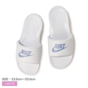 ナイキ シャワーサンダル レディース ウィメンズ ビクトリー ワン スライド NIKE CN9677 グレー ホワイト 白 シューズ 靴 ロゴ