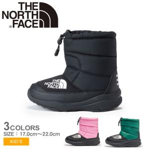 ノースフェイス ブーツ キッズ ジュニア 子供 ヌプシ ブーティ ブラック 黒 グリーン 緑 ピンク VI THE NORTH FACE Nuptse Bootie 7 NFJ52288 国内正規｜z-sports