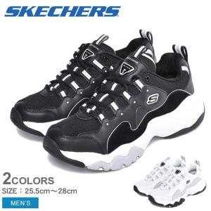 スケッチャーズ SKECHERS スニーカー メンズ ディライト 3.0 ゴブリン 52683 靴 シューズ 黒 白｜z-sports