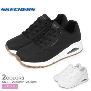 スケッチャーズ スニーカー レディース ウノ - スタンド オン エア SKECHERS 73690 ブラック 黒 ホワイト 白 靴 シューズ ジム｜z-sports