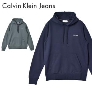 送料無料 カルバンクラインジーンズ フーディー メンズ スモールチェストロゴフーディー CALVIN KLEIN JEANS K10K107165 ネイビー 紺 CK｜z-sports