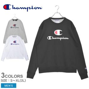 チャンピオン スウェット メンズ パワーブレンド グラフィック クルー CHAMPION GF89H Y06794 ブラック 黒 ホワイト 白 プリント｜z-sports