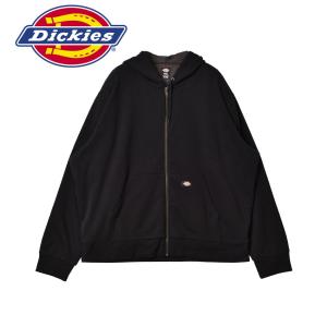 ディッキーズ パーカー メンズ サーマルライン フリースジップ フーディー DICKIES TW382 ブラック 黒 フーディ トップス 長袖｜z-sports