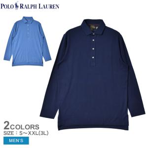 ポロ ラルフローレン ポロシャツ メンズ ロングスリーブ ストレッチ ビンテージ ポロ POLO RALPH LAUREN 710880109 長袖 ネイビー｜z-sports