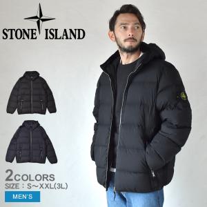 ストーンアイランド ダウンジャケット メンズ SEAMLESS TUNNEL NYLON DOWN-TC STONE ISLAND 791543728 ブラック 黒 ネイビー 紺｜z-sports