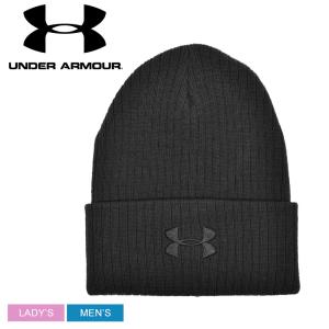 （ゆうパケット可） アンダーアーマー ニット帽 メンズ レディース TAC STEALTH BEANIE 2.0 UNDER ARMOUR 1318539 ブラック 帽子 アクセサリー 刺繍｜z-sports