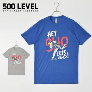 500LEVEL 半袖Tシャツ メンズ MLB プレーヤーズ Tシャツ 500LEVEL BNLCHGR-XX-0016-092-02 グレー ウエア トップス 半袖 Tシャツ｜z-sports