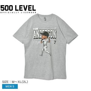 ファイブハンドレットレベル 半袖Tシャツ メンズ ティム・アンダーソン カートゥーン WHT 500 LEVEL 0051-030-09 グレー ウエア｜z-sports