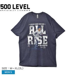 ファイブハンドレットレベル 半袖Tシャツ メンズ アーロン・ジャッジ ニューヨーク Y ホームラン レコード WHT 500 LEVEL ウエア｜z-sports