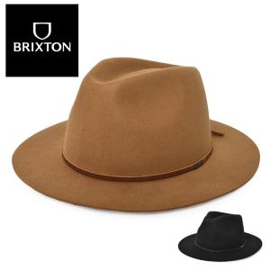 送料無料 ブリクストン 帽子 メンズ レディース WESLEY FEDORA BRIXTON 10761 黒 ブラウン 茶 ユニセックス ハット｜z-sports