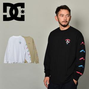 DCシューズ 長袖Tシャツ メンズ 21 グラフィックスプリント LS DCSHOECOUSA DLT214024 ブラック 黒 ホワイト 白 ベージュ ロンT