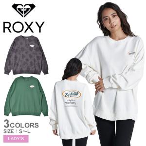 ロキシー スウェット レディース SURF CLUB PO バックプリント スウェットトップ ROXY RPO224027 ブラウン｜z-sports