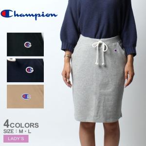 チャンピオン スカート レディース ミドル スウェット スカート CHAMPION CW-K219 ブラック 黒 グレー スエット スウェット 紺