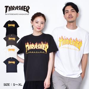 （ゆうパケット送料無料） スラッシャー 半袖Tシャツ メンズ フレーム ショートスリーブ Tシャツ THRASHER TH91130 ホワイト 白 ウエア ロゴ｜z-sports