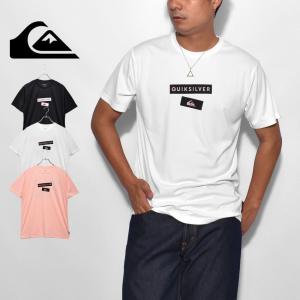 （ネコポス配送）クイックシルバー Tシャツ メンズ KANOA W BOX SS QUIKSILVER QLY212005 ブラック 黒 ホワイト 白 半袖 ウエア トップス