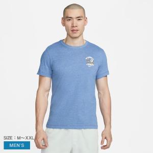 （ゆうパケット送料無料） ナイキ 半袖Tシャツ メンズ Dri-FIT メンズ トレーニング Tシャツ NIKE FD0139 ブルー 青 ウェア トップス カットソー 丸首｜z-sports