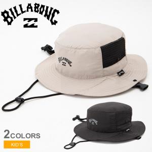 ビラボン 帽子 キッズ ジュニア 子供 SURF ハット BILLABONG BE015909 ベージュ ブラック 黒 ぼうし バケハ ロゴ 水陸両用 海｜z-sports