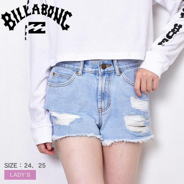 ビラボン パンツ レディース DRIFT AWAY デニムショートパンツ BILLABONG BC0...