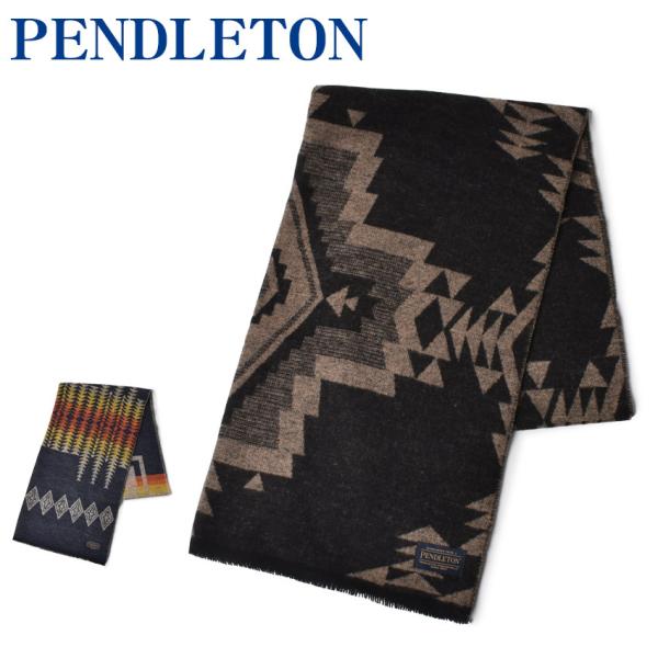 ペンドルトン マフラー メンズ レディース PENDLETON GS793 黒 ストール ブランド ...