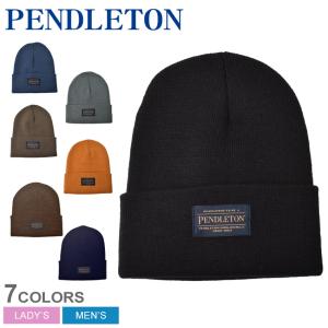 （ゆうパケット送料無料）（マスクがセットでお値段そのまま） ペンドルトン 帽子 メンズ レディース ビーニー PENDLETON GS787 ブラック 黒 グレー ニット帽｜z-sports