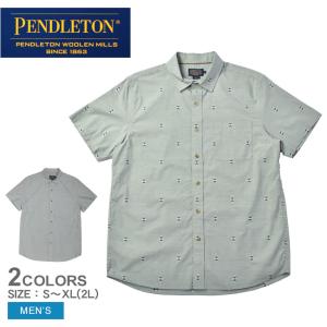 ペンドルトン 半袖シャツ メンズ CARSON S/S SHIRT PENDLETON RA566 グリーン 緑 ミント トップス 半袖 シャツ ウェア ウエア｜z-sports