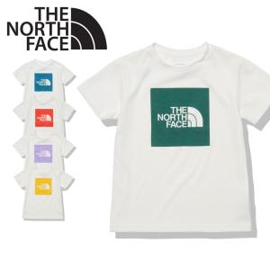 （ゆうパケット可） ザ ノースフェイス 半袖Tシャツ キッズ ジュニア 子供 ショートスリーブ カラード スクエア ロゴティー THE NORTH FACE NTJ32252