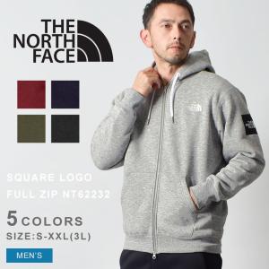 ザ・ノース・フェイス パーカー メンズ スクエアロゴフルジップ THE NORTH FACE NT62232 ブラック 黒 グレー ネイビー レッド 赤