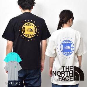 ザ ノースフェイス 半袖Tシャツ メンズ ショートスリーブジオスクエアロゴティー THE NORTH FACE NT32451 ブラック 黒 ホワイト｜z-sports