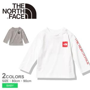 送料無料 ザ ノースフェイス 長袖Tシャツ ベビー ジュニア 子供 ロングスリーブスリーブグラフィックティー THE NORTH FACE NTB32334 白｜z-sports