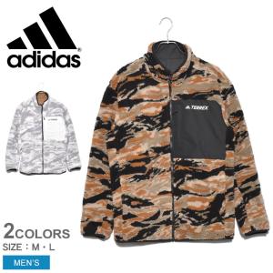 アディダス ジャケット メンズ ADIDAS IZG36 ブラック 黒 リバーシブル フリース ストレッチ アウター トップス おしゃれ 防寒｜z-sports