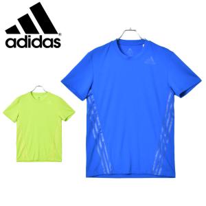 （ゆうパケット送料無料） アディダス Tシャツ 半袖 メンズ AERO 3ストライプス Tシャツ ADIDAS GLC03 ブルー 青