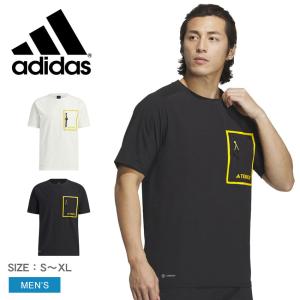 （ゆうパケット可）アディダス 半袖Tシャツ メンズ ナショナル ジオグラフィック 半袖Tシャツ ADIDAS BVZ50 ブラック 黒 ホワイト 白 トップス 半袖｜z-sports