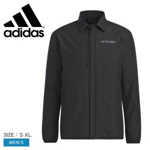 アディダス ジャケット メンズ M TERREX ライトウェイト パデッドジャケット ADIDAS HAR25 ブラック 黒 長袖 ロゴ アウトドア｜z-sports