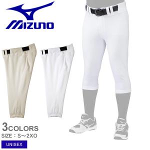 ミズノ ユニフォームパンツ メンズ レディース パンツ／ショートフィットタイプ MIZUNO 12JD8F04 白 アイボリー 野球 送料無料｜z-sports