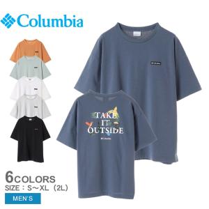 コロンビア 半袖Tシャツ メンズ ナイアガラアベニューグラフィックショートスリーブティー COLUMBIA PM0755 ブラック 黒 白 予防｜z-sports