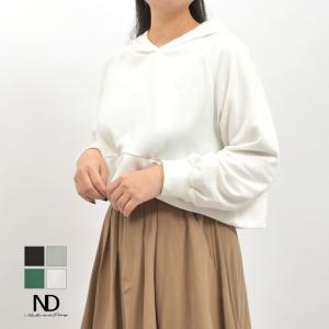 NACHU＆DIARY（ナチュ＆ダイアリー） クロップドフードパーカー
