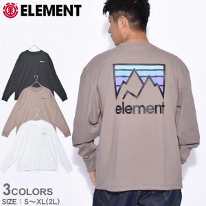 （ゆうパケット可） エレメント Tシャツ 長袖 ロンT メンズ レディース JOINT LS ELEMENT BB021059 ブラック 黒 ホワイト 白｜z-sports