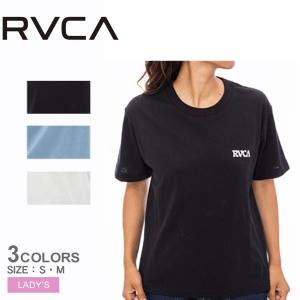 （ゆうパケット可）ルーカ 半袖Tシャツ レディース CELL PALM TEE RVCA BD043218 黒 白 カジュアル 青｜z-sports