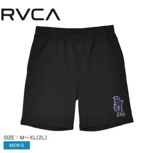 ルーカ ハーフパンツ メンズ OE SWEATSHORTS RVCA BE041637 ブラック 黒 ショート丈 ショート ボトムス スウェット スエット｜z-sports