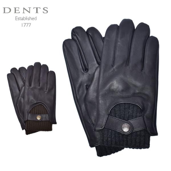 デンツ 手袋 メンズ BUXTON DENTS 5-9209 黒 本革 レザー グローブ 防寒 シン...